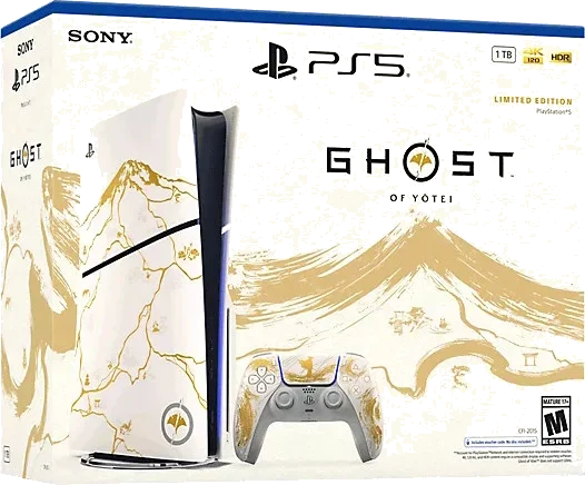 Sony PlayStation 5 Slim Ghost of Yotei Gold Limited Edition Bundle (1 ревизия, с дисководом)